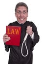 Funny Hanging Judge, Law, Order, Justice, Isolated Royalty Free Stock Photo