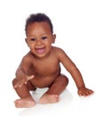 Funny and happy african baby