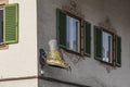 Funny hat sign St. Johann in Tirol Austria