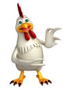 funny Hen cartoon character Royalty Free Stock Photo