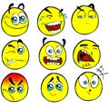 Funny HI-RES cartoon emoticons