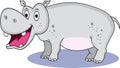 Funny hippo carton