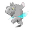 Funny hippopotamus Royalty Free Stock Photo