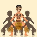 Haka warrior dance Royalty Free Stock Photo