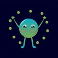 Funny jelly monster