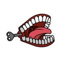 Funny Joke teeth icon Royalty Free Stock Photo