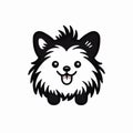 Funny Kawaii Dog Logo Design With Strong Facial Expression