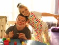 Funny kids with stained faces having fun at home in the kitchen. Brother and little sister. Funny. Creative concept. Mess at home Royalty Free Stock Photo