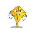 Funny kite mascot character showing confident gesture