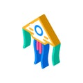 funny kite toy isometric icon vector illustration Royalty Free Stock Photo