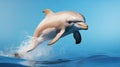 Funny leaping dolphin Royalty Free Stock Photo