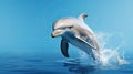 Funny leaping dolphin Royalty Free Stock Photo