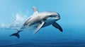 Funny leaping dolphin Royalty Free Stock Photo