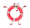 Funny Lifebuoy with eyes - Summer Things Collection. Cartoon funny characters