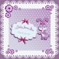 Funny lilac Bunny.