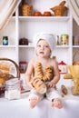 Funny little cook Royalty Free Stock Photo