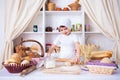 Funny little cook Royalty Free Stock Photo