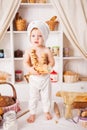 Funny little cook Royalty Free Stock Photo