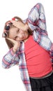 Funny little girl making faces Royalty Free Stock Photo