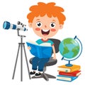 Funny Little School Kid Character Royalty Free Stock Photo