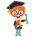Funny Little School Kid Character Royalty Free Stock Photo
