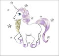 Unicorn Happy birthday card