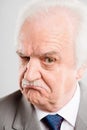 Funny man portrait real people high definition grey background Royalty Free Stock Photo
