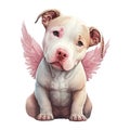 Cute Cupid Puppies Valentine watercolor