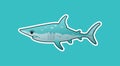 Funny mako shark