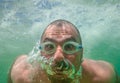 Funny Male Face Underwater Goggles