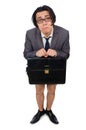 The funny man in business concept Royalty Free Stock Photo