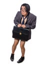 The funny man in business concept Royalty Free Stock Photo