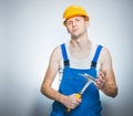 Funny manual worker Royalty Free Stock Photo