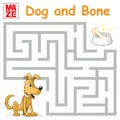 Funny Maze Game: Cartoon Dog Find the Bone