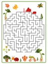 Funny maze game for Preschool Children. Help the hedgehogs come to friends.