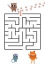 Funny maze game for Preschool Children. Help the hedgehogs come to friends.