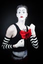 Funny mime Royalty Free Stock Photo