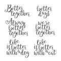 Funny Modern Calligraphy Of Better Word Vector