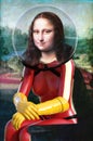 Funny Mona Lisa, Astronaut Spacesuit