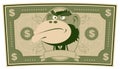 Funny Money - Cartoon US Dollar Royalty Free Stock Photo