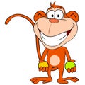 Funny monkey with balls