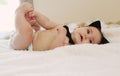 Funny 6 month old baby Royalty Free Stock Photo