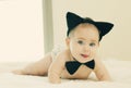 Funny 6 month old baby Royalty Free Stock Photo