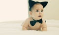 Funny 6 month old baby Royalty Free Stock Photo