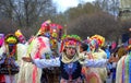 Funny motley mummers