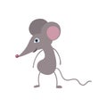 Funny mouse personage vector illustration Royalty Free Stock Photo