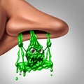 Funny Mucus Snot Character Royalty Free Stock Photo