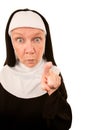 Funny Nun Royalty Free Stock Photo