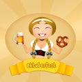 Funny Oktoberfest girl