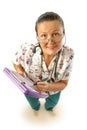 Funny older nurse Royalty Free Stock Photo